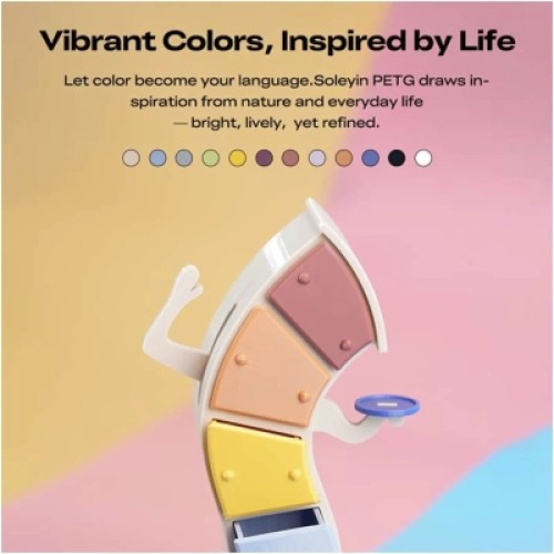 Пластик для 3D-принтера Creality Soleyin PETG 1.75мм, 1кг, white (3301030164) Пластик для 3D-принтера Creality Soleyin PETG 1.75мм, 1кг, white (3301030164)