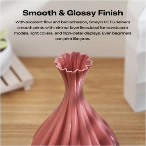 Пластик для 3D-принтера Creality Soleyin PETG 1.75мм, 1кг, yellow ginkgo (3301030160) Пластик для 3D-принтера Creality Soleyin PETG 1.75мм, 1кг, yellow ginkgo (3301030160)