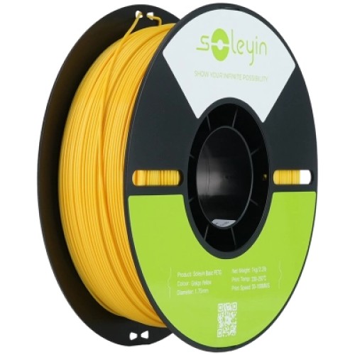 Пластик для 3D-принтера Creality Soleyin PETG 1.75мм, 1кг, yellow ginkgo (3301030160) Пластик для 3D-принтера Creality Soleyin PETG 1.75мм, 1кг, yellow ginkgo (3301030160)