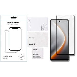 Стекло защитное BeCover Tecno POVA 7 Neo (LJ6) Black (714920)