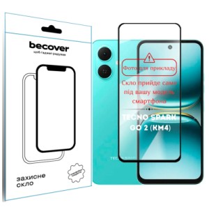 Стекло защитное BeCover 10D Tecno Spark Go 2 (KM4) Black (714370)