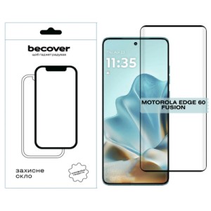 Стекло защитное BeCover EDGE Motorola Edge 60 Fusion Black (714770)