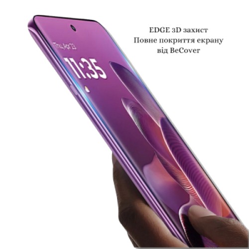 Стекло защитное BeCover EDGE Motorola Edge 60 Pro Black (714771) Стекло защитное BeCover EDGE Motorola Edge 60 Pro Black (714771)