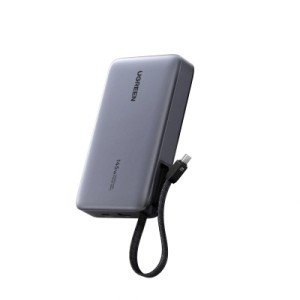 Батарея универсальная Ugreen 20000mAh 145W with Built-in Cable (PB551 55992B)