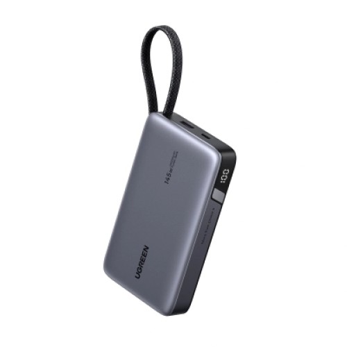 Батарея универсальная Ugreen 20000mAh 145W with Built-in Cable (PB551 55992B)