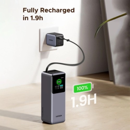 Батарея универсальная Ugreen 20000mAh 165W with Retractable Cable (PB726 55987B)