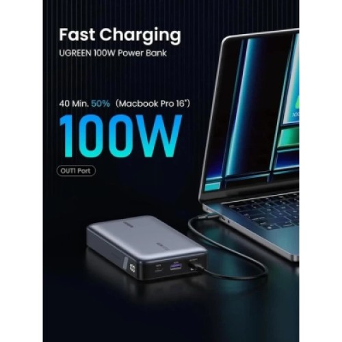 Батарея универсальная Ugreen 20000mAh 100W Two-way Fast Charging (PB720 25188)
