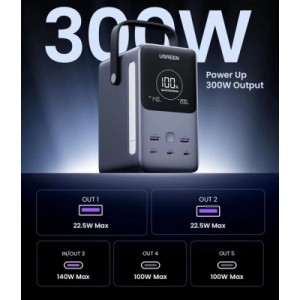Батарея універсальна Ugreen 48000mAh 300W with Smart Digital Display (PB770 25286)