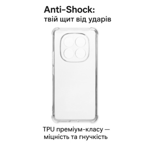 Чехол для мобильного телефона BeCover Anti-Shock Xiaomi Redmi Note 15 Pro 4G Clear (714911)