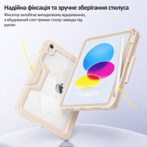 Чехол для планшета BeCover Rugged Origami Transparent Apple iPad 10.9" (2022/2024) / iPad (A16) 2025 11" Beige (714970) Чехол для планшета BeCover Rugged Origami Transparent Apple iPad 10.9" (2022/2024) / iPad (A16) 2025 11" Beige (714970)