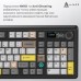 Клавиатура Ajazz AK980 V2 Maillard Switch Wireless/Bluetooth/USB UA Black/Grey/Yellow (AK980-V2-M-BGY)