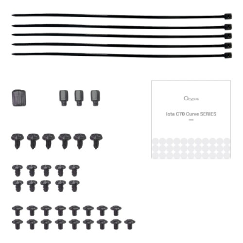 Корпус для ПК OCYPUS IOTA C70 BK CURVE ARGB DIGITAL (IOTA-C70-BKD400CD-GL)