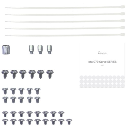 Корпус для ПК OCYPUS IOTA C70 WH CURVE ARGB DIGITAL (IOTA-C70-WHD400CD-GL)