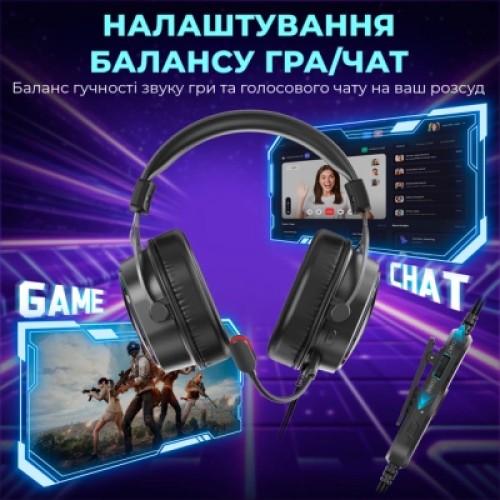 Наушники Fifine H16 7.1 RGB Black (H16) Наушники Fifine H16 7.1 RGB Black (H16)