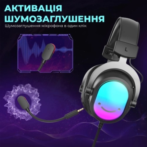 Наушники Fifine H16 7.1 RGB Black (H16) Наушники Fifine H16 7.1 RGB Black (H16)