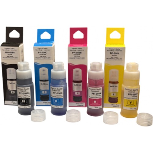 Чернила Premium Quality Canon PFI-050 (SETPFI-050) 4*70ml pigment, IPF TC-20/TC-20M (70265172)