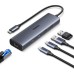 Концентратор Ugreen USB-C to 1xUSB-A 3.2 + 1xUSB-A 2.0 + 2xUSB-C 3.2 + RJ45 + PD CM512 gray (45320) Концентратор Ugreen USB-C to 1xUSB-A 3.2 + 1xUSB-A 2.0 + 2xUSB-C 3.2 + RJ45 + PD CM512 gray (45320)