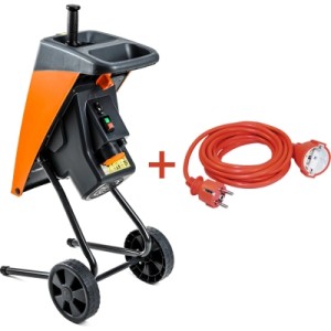 Подрібнювач GTM DS2500/40 KIT, 220В, 2500Вт, до 40мм, ножі + подовжувач 10м (DS2500/40_KIT+ext.cord)