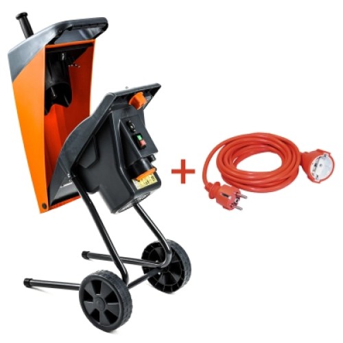 Измельчитель GTM DS2500/40 KIT, 220В, 2500Вт, до 40мм, ножі + подовжувач 10м (DS2500/40_KIT+ext.cord)