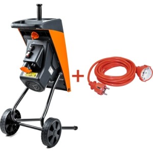 Подрібнювач GTM DS2500/40 KIT, 220В, 2500Вт, до 40мм, ножі + подовжувач 10м (DS2500/40_KIT+ext.cord)