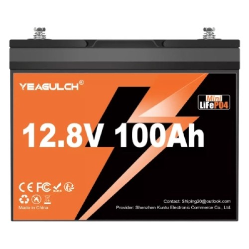 Батарея LiFePo4 YEAGULCH 12.8V 100Ah Mini (YEAGULCH-12,8V/100Ah Mini) Батарея LiFePo4 YEAGULCH 12.8V 100Ah Mini (YEAGULCH-12,8V/100Ah Mini)