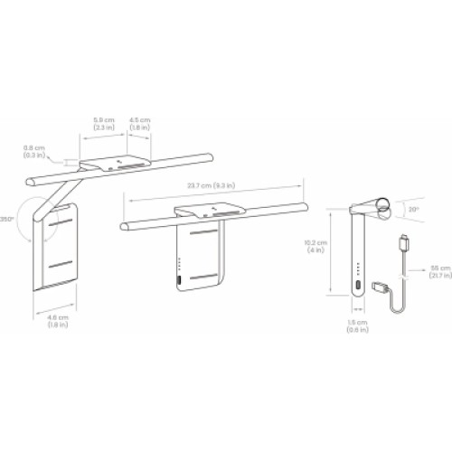 Настольная лампа BenQ Clip Laptop Bar (9H.W4EWT.ES5) Настольная лампа BenQ Clip Laptop Bar (9H.W4EWT.ES5)