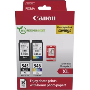 Картридж Canon PG-545/CL-546 MultipackXL BK+Color, +Paper, Blister (8286B012)