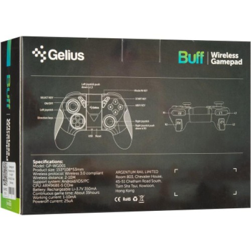 Геймпад Gelius Buff GP-WG001 Wireless Black (00000078119)