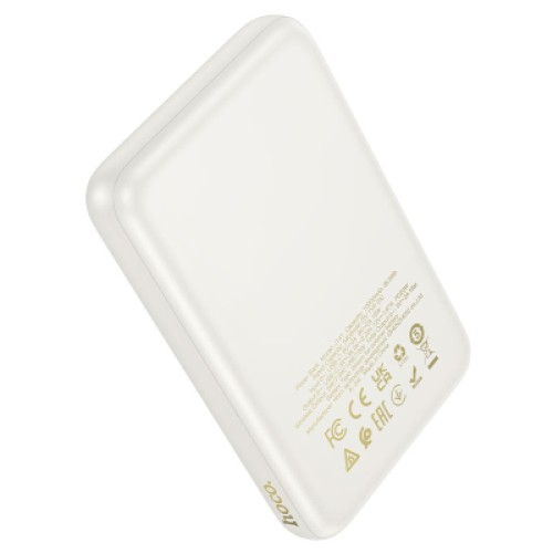 Батарея универсальная HOCO 10000mAh Grace PD/20W Magnetic White (J141 / 714985)