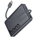 Батарея универсальная HOCO 10000 mAh Origen Dual PD/20W Magnetic with cable Type-C Metal Gray (Q44 / 714983)