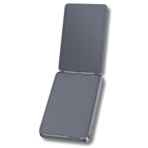 Батарея универсальная HOCO 5000mAh Title PD/20W Magnetic with stand + mini wallet Grey (Q46 / 714988)