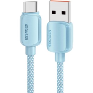 Дата кабель USB 2.0 AM to USB-C 1.0m 100W blue Essager (EXC7A-WL03-P)