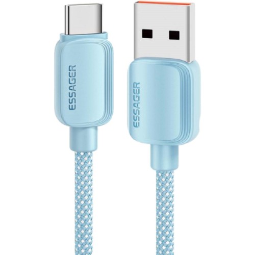 Дата кабель USB 2.0 AM to USB-C 1.0m 100W blue Essager (EXC7A-WL03-P)