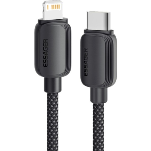 Дата кабель USB-C to Lightning 1.0m 20W black Essager (EXCTL-WL01-P) Дата кабель USB-C to Lightning 1.0m 20W black Essager (EXCTL-WL01-P)