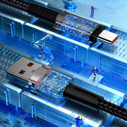 Дата кабель USB 2.0 AM to USB-C 0.5m 6A Essager (EXCT-CGB01) Дата кабель USB 2.0 AM to USB-C 0.5m 6A Essager (EXCT-CGB01)