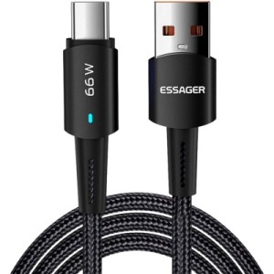 Дата кабель USB 2.0 AM to USB-C 0.5m 6A Essager (EXCT-CGB01)
