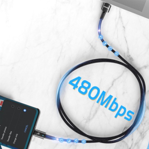 Дата кабель USB 2.0 AM to USB-C 1.0m 7A 100W blue Essager (EXC7A-CG03-P) Дата кабель USB 2.0 AM to USB-C 1.0m 7A 100W blue Essager (EXC7A-CG03-P)