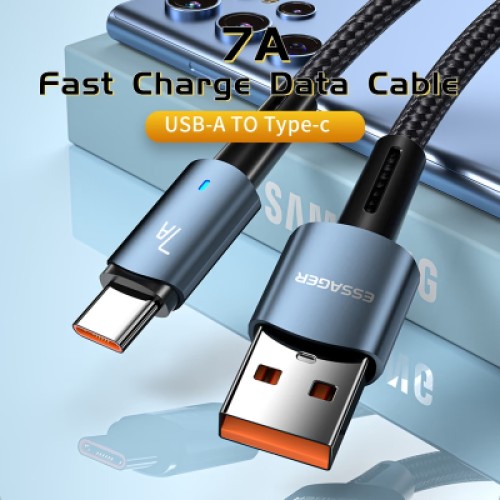 Дата кабель USB 2.0 AM to USB-C 1.0m 7A 100W blue Essager (EXC7A-CG03-P) Дата кабель USB 2.0 AM to USB-C 1.0m 7A 100W blue Essager (EXC7A-CG03-P)
