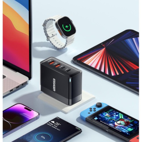 Зарядное устройство 2xUSB-C + 2xUSB 100W Essager (ECT2CA-QYB01-Z)