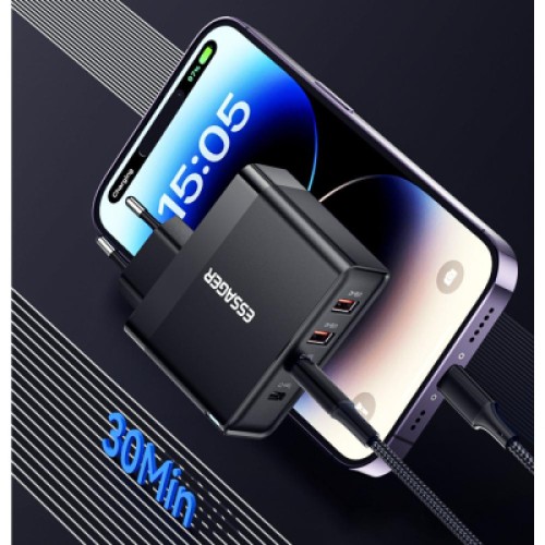 Зарядное устройство 2xUSB-C + 2xUSB 100W Essager (ECT2CA-QYB01-Z)