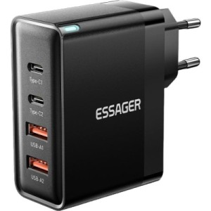 Зарядний пристрій 2xUSB-C + 2xUSB 100W Essager (ECT2CA-QYB01-Z)