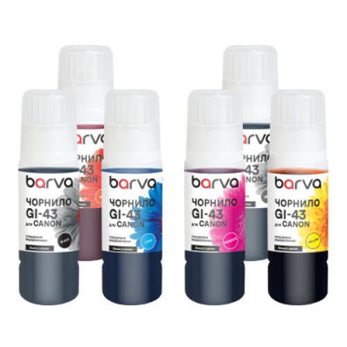 Чернила Barva Canon GI-43 SET 6x70 мл, OneKey (CGI43-070-MP)