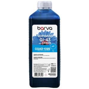Чернила Barva Canon GI-43 1 л, special cyan (CGI43-1029)