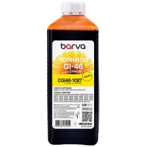 Чорнило Barva Canon GI-46 1 л, special, pigment, yellow (CGI46-1027)
