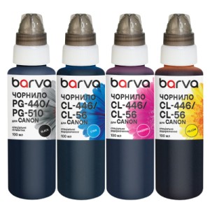 Чернила Barva Canon PG-445PBK pigm + CL-446C/M/Y 4x100 мл, special (CPG445-100-2MP)