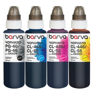 Чернила Barva Canon PG-46BK pigm + CL-56C/M/Y 4x100 мл, special (CPG46-100-MP)
