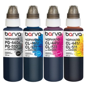 Чернила Barva Canon PG-512BK pigm + CL-513C/M/Y 4x100 мл, special (CPGI520-100-MP)