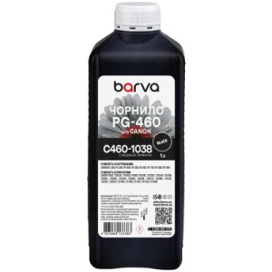 Чернила Barva Canon PG-460 1 л, special pigment, black (C460-1038)