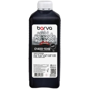 Чорнило Barva Canon PGI-1400/PGI-2400 1 л, special pigment, black (C1400-1042)