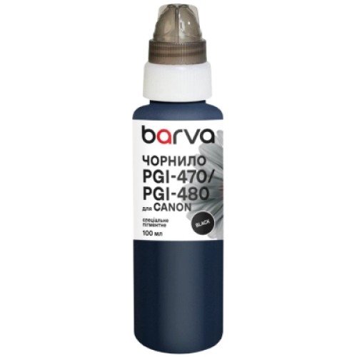 Чернила Barva Canon PGI-470/PGI-480 PGBK 100 мл, special pigment, black (C470-552e)